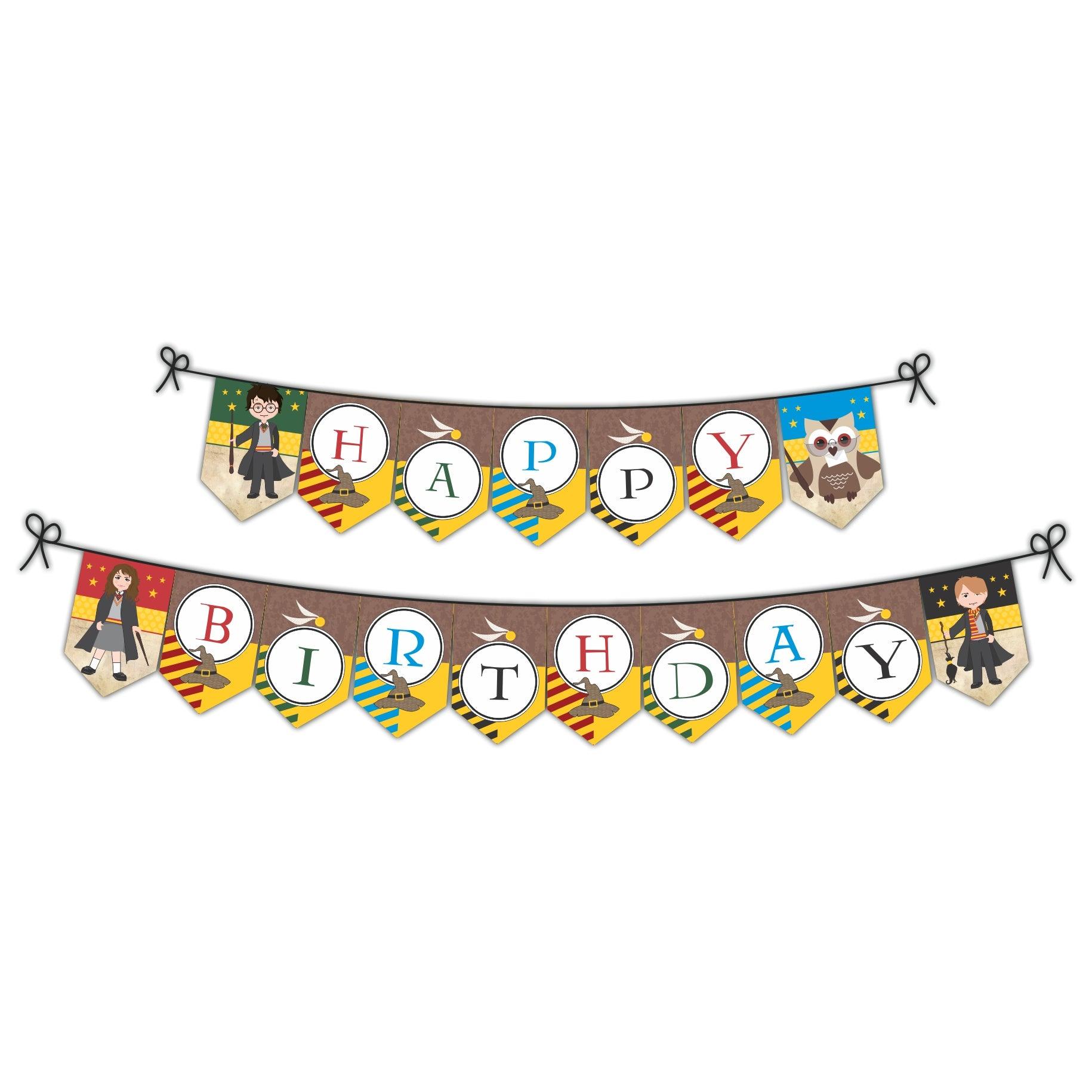Harry Potter Bunting THEME PARTIES Pretty UR Party