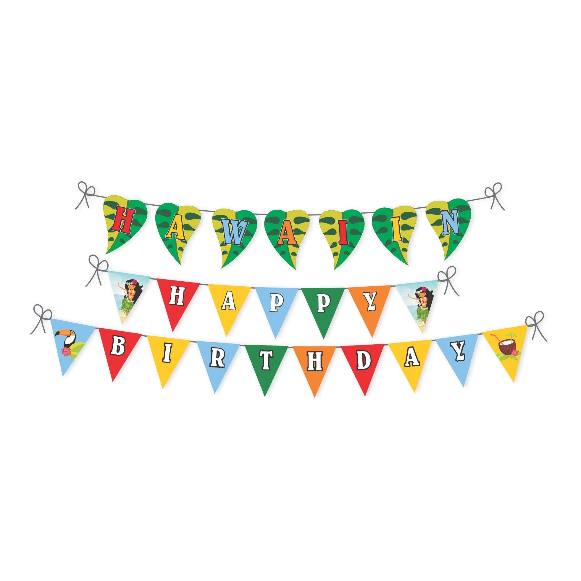 Hawaiian Bunting THEME PARTIES Pretty UR Party