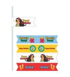 Hawaiian Drink Straws THEME PARTIES Pretty UR Party
