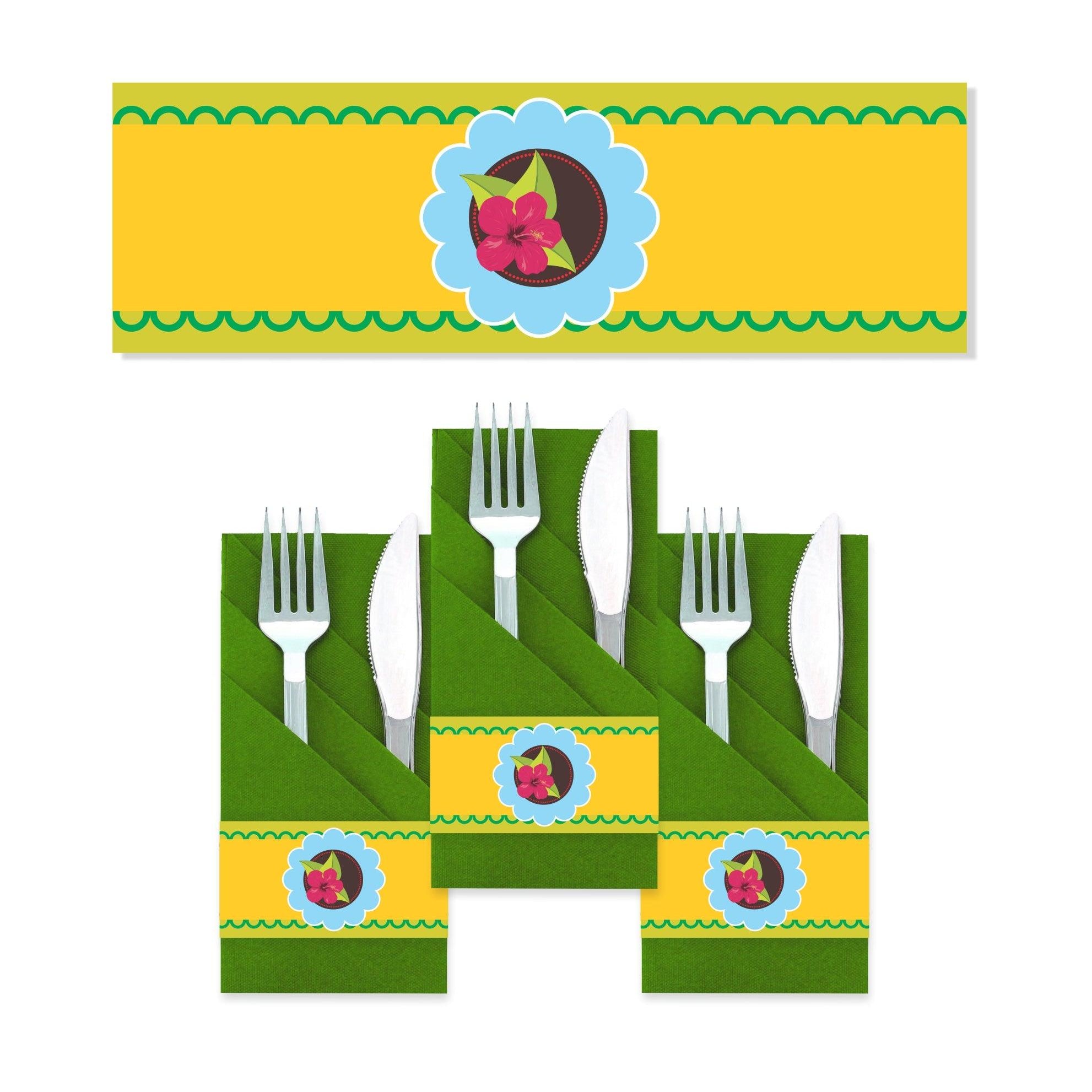 Hawaiian Napkin Rings THEME PARTIES Pretty UR Party