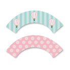 Hot Air Balloon Theme Cupcake Wrappers THEME PARTIES Pretty UR Party