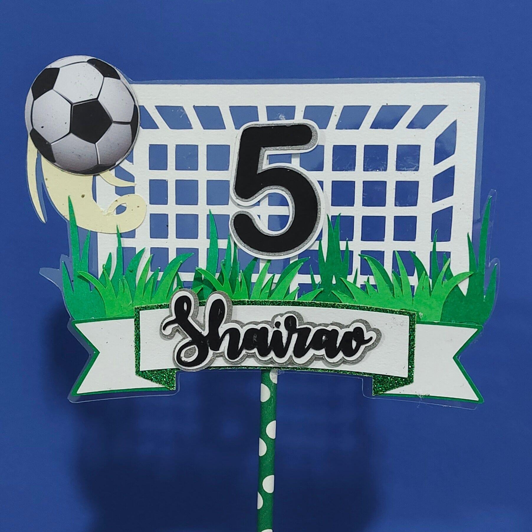 Soccer Goal Cake Topper HANDCRAFTED Pretty UR Party