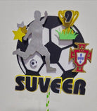Soccer Cake Topper HANDCRAFTED Pretty UR Party