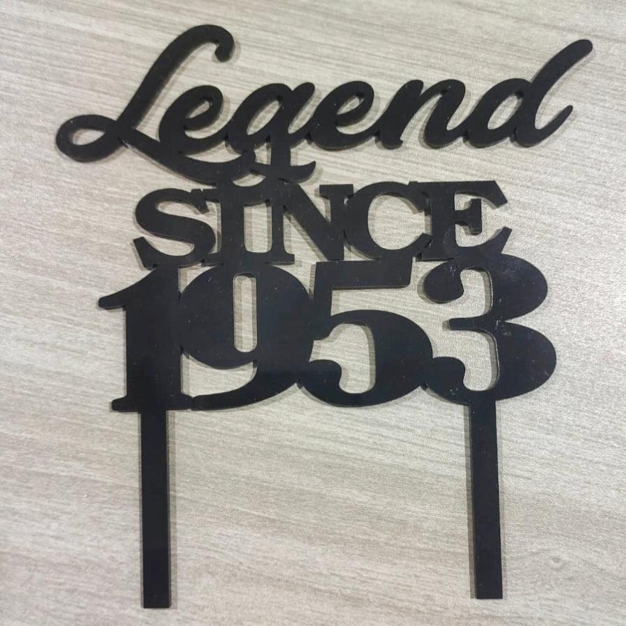 Legend Cake Topper HANDCRAFTED Pretty UR Party