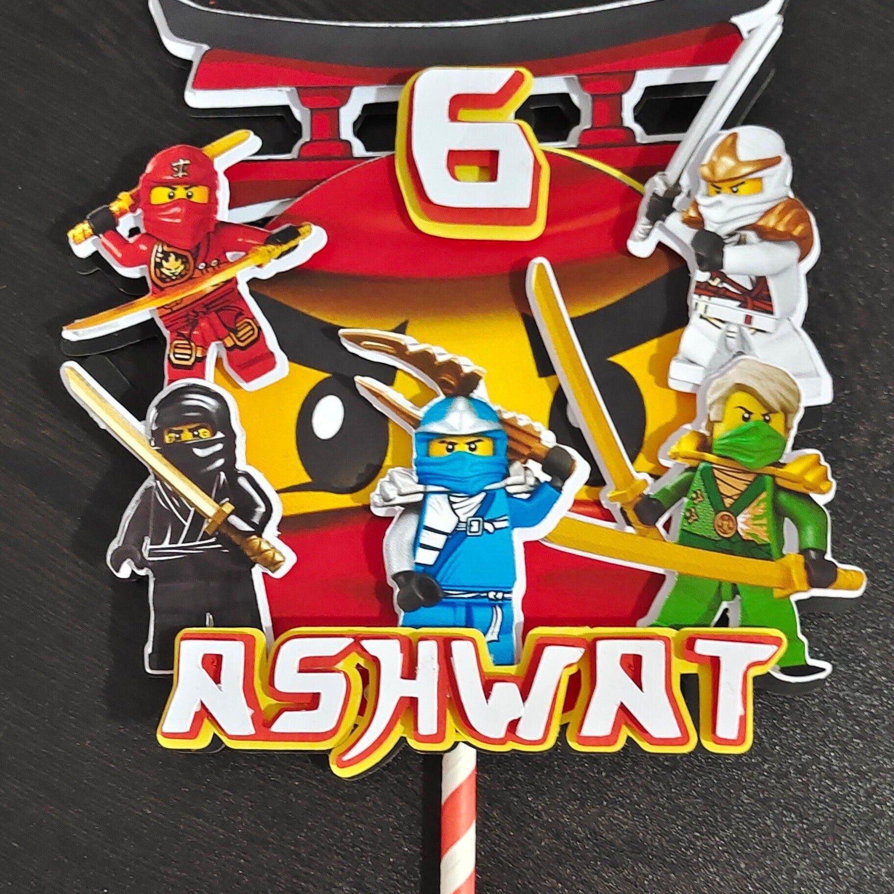 3D Ninjago Cake Topper HANDCRAFTED Pretty UR Party