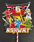 3D Ninjago Cake Topper HANDCRAFTED Pretty UR Party