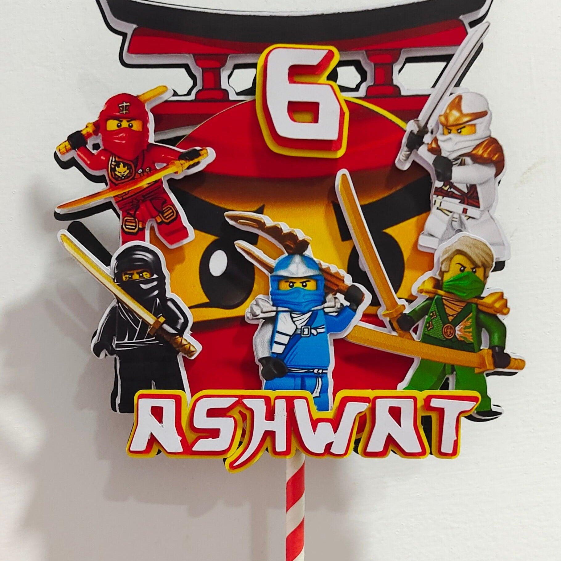3D Ninjago Cake Topper HANDCRAFTED Pretty UR Party
