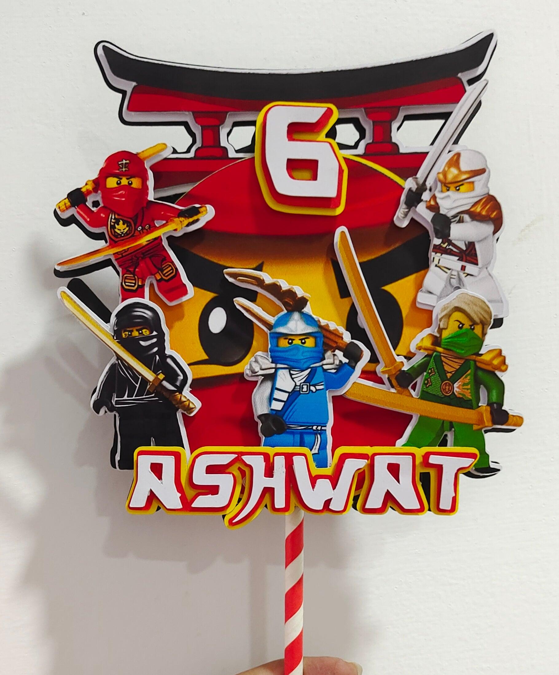 3D Ninjago Cake Topper HANDCRAFTED Pretty UR Party