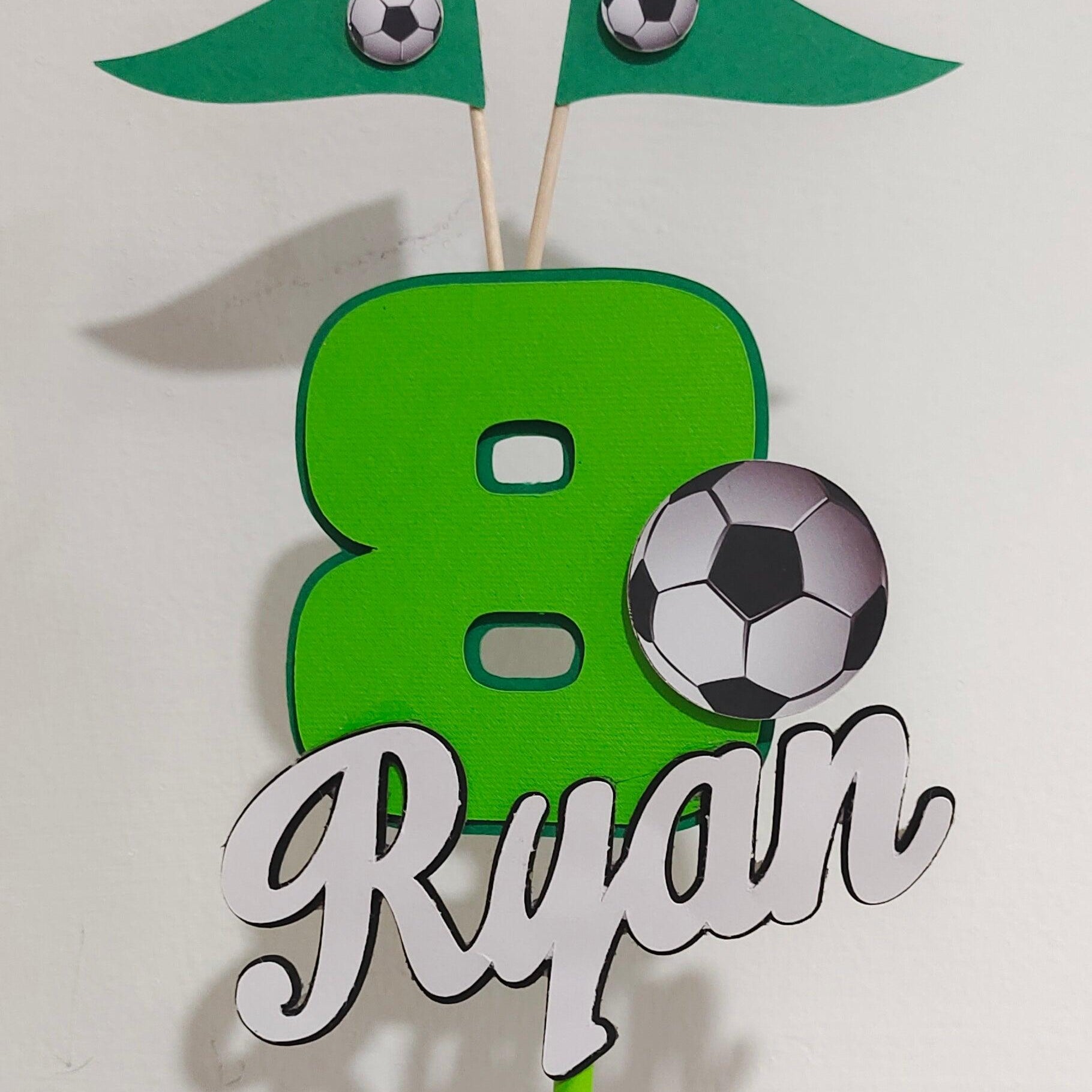 Football Cake Topper HANDCRAFTED Pretty UR Party