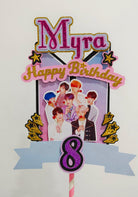 BTS theme Cake Topper HANDCRAFTED Pretty UR Party