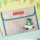 Dinosaur theme Jute Folder Bag BACK TO SCHOOL PRETTY UR PARTY