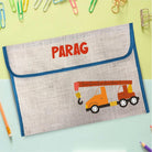 Construction theme Jute Folder Bag BACK TO SCHOOL PRETTY UR PARTY