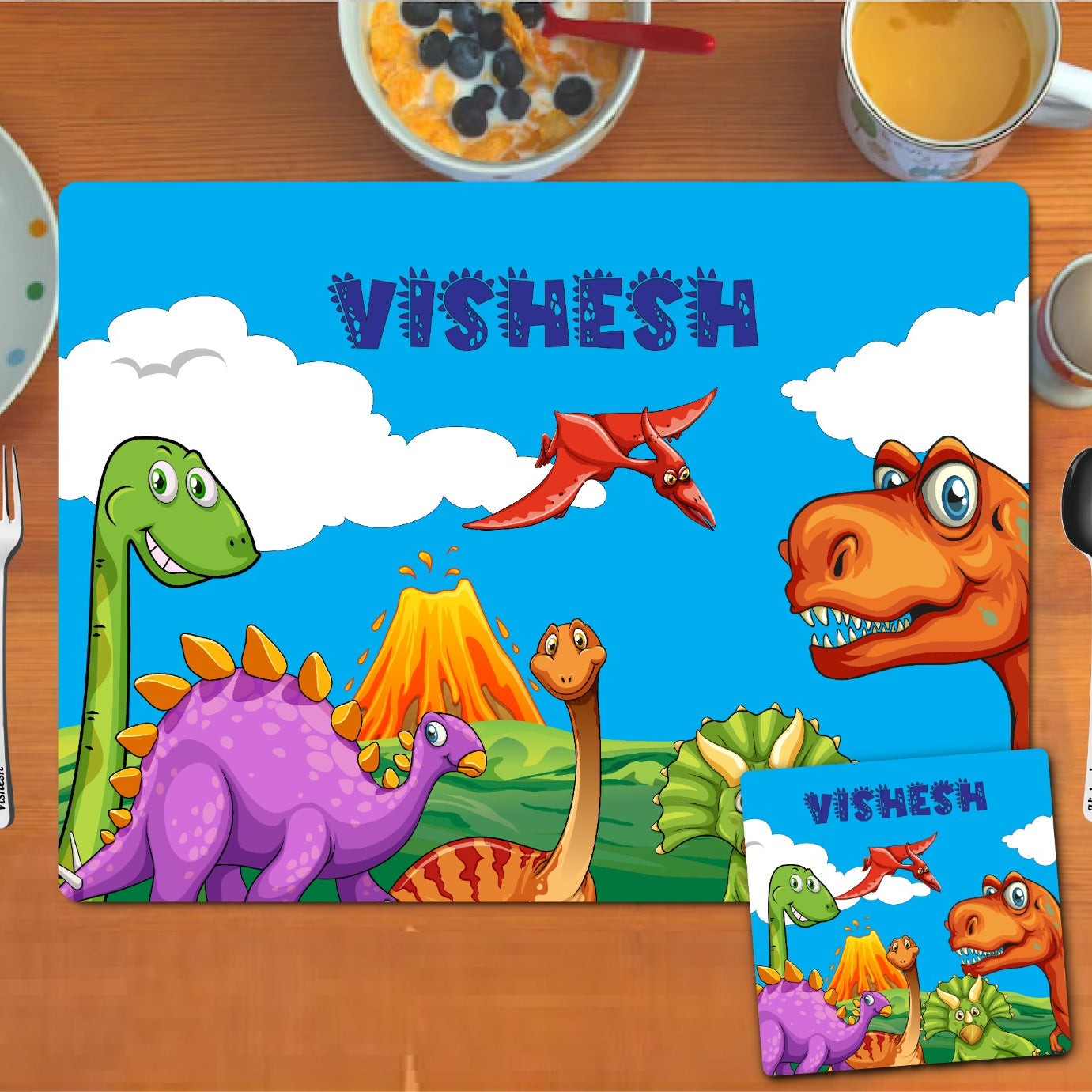 Dinsaur theme Placemat combo Dinsaur theme Placemat combo