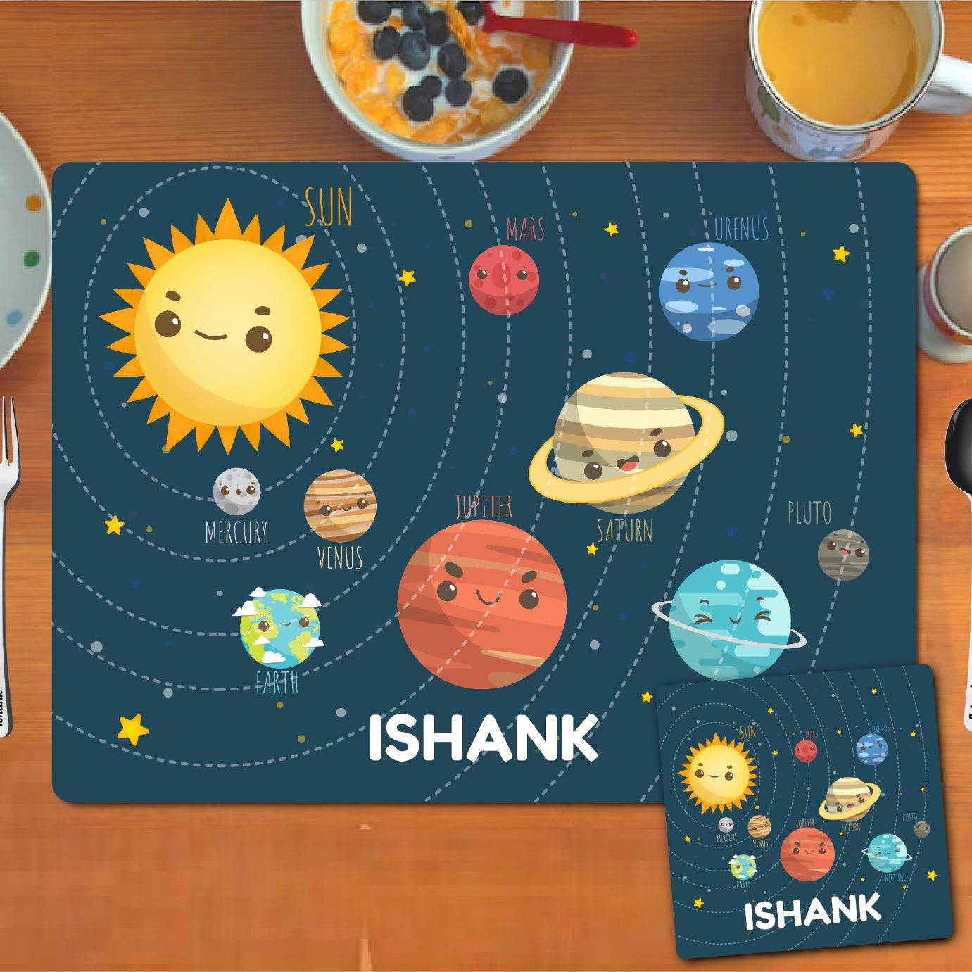Space theme Placemat combo Space theme Placemat combo