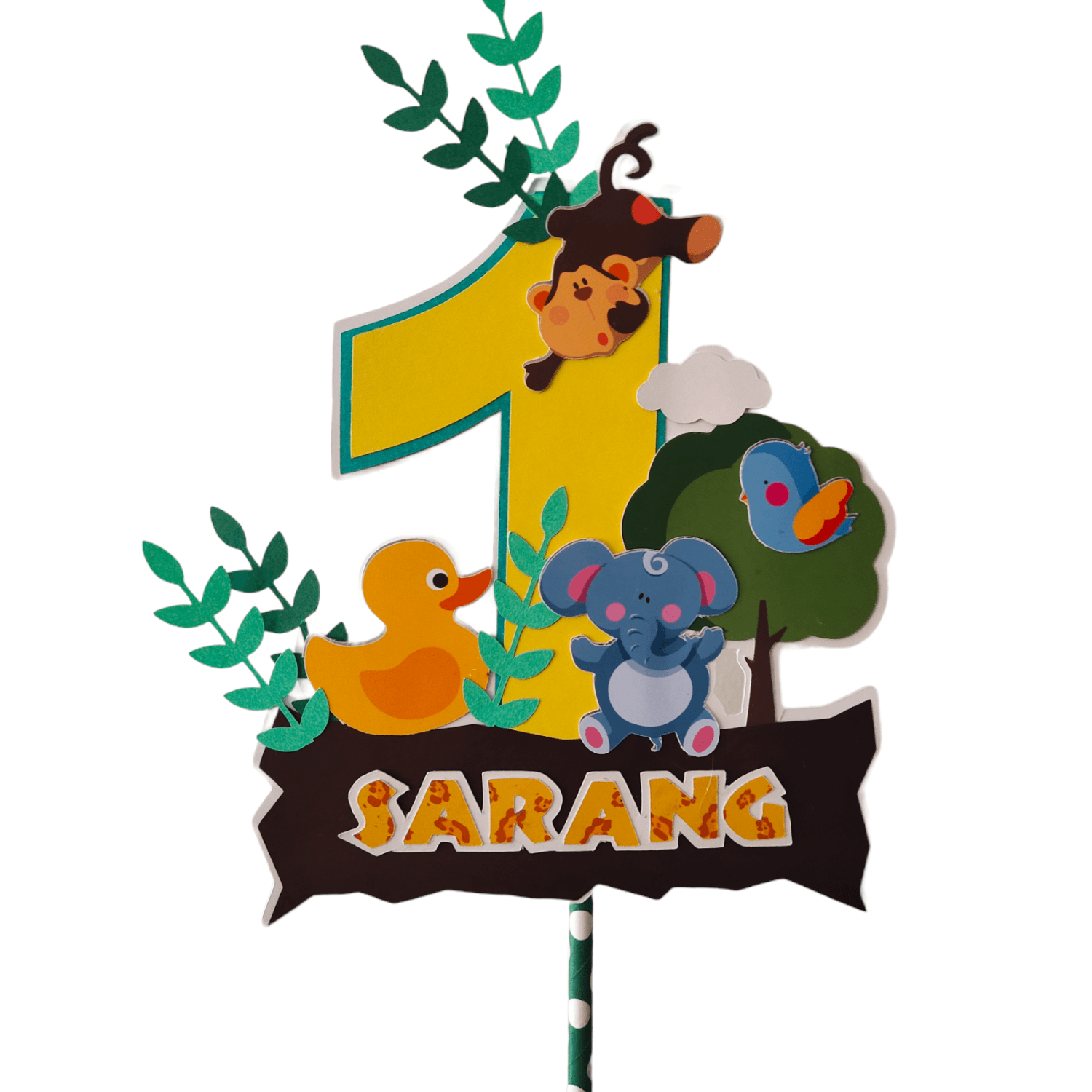 Jungle Cake Topper HANDCRAFTED Pretty UR Party