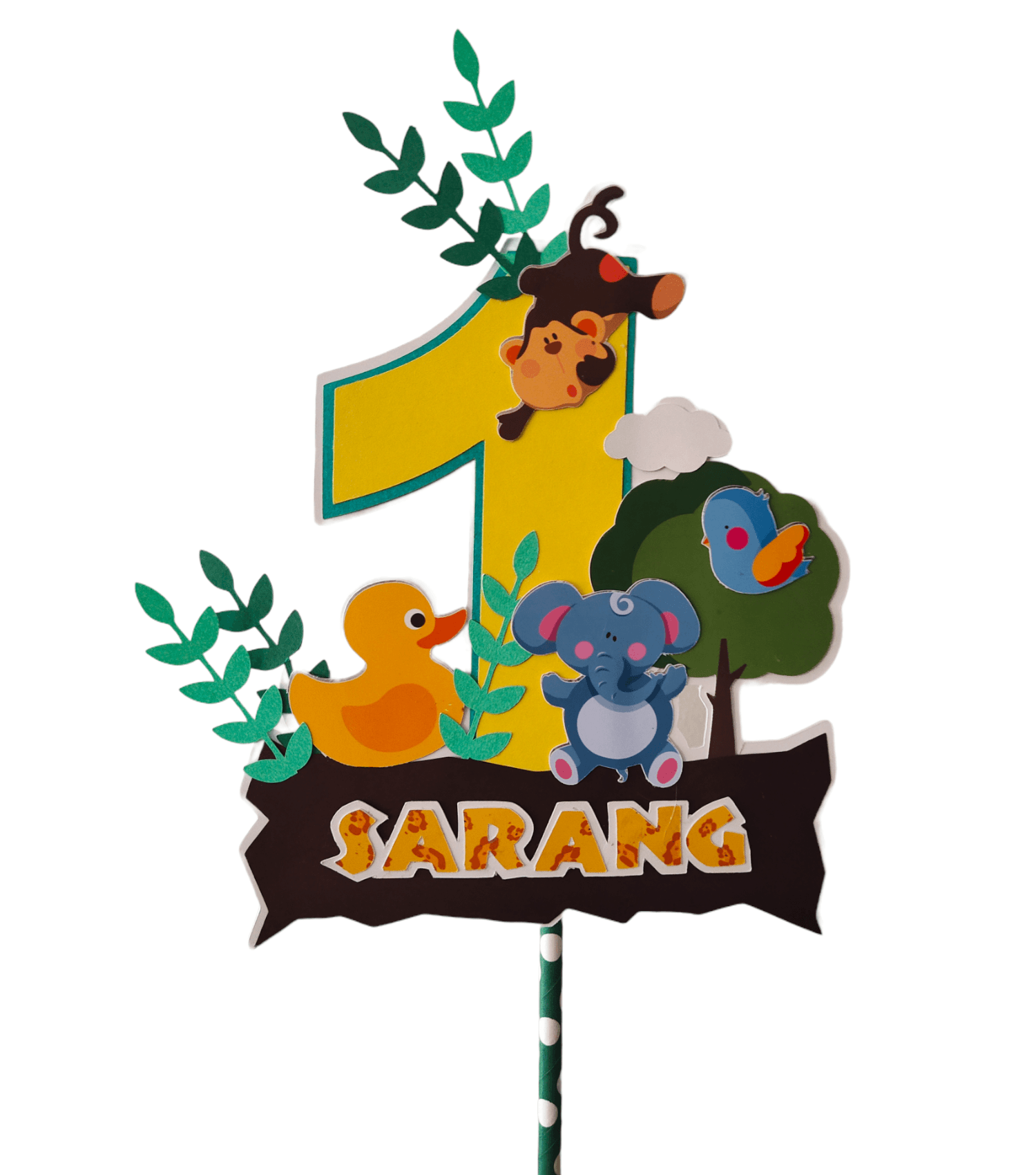 Jungle Cake Topper HANDCRAFTED Pretty UR Party