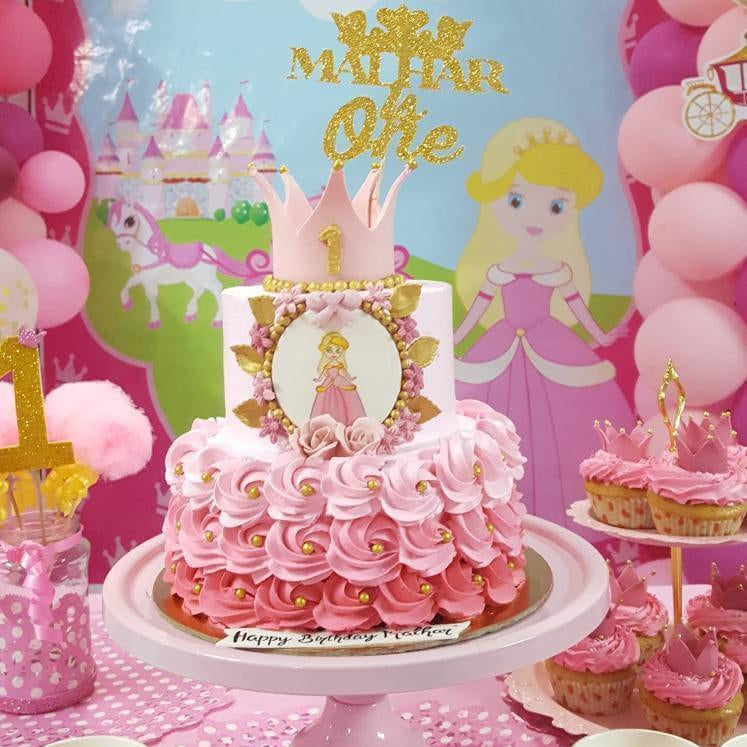 Princess Crown Cake Topper HANDCRAFTED Pretty UR Party