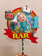 Cocomelon Shaker Cake Topper HANDCRAFTED Pretty UR Party