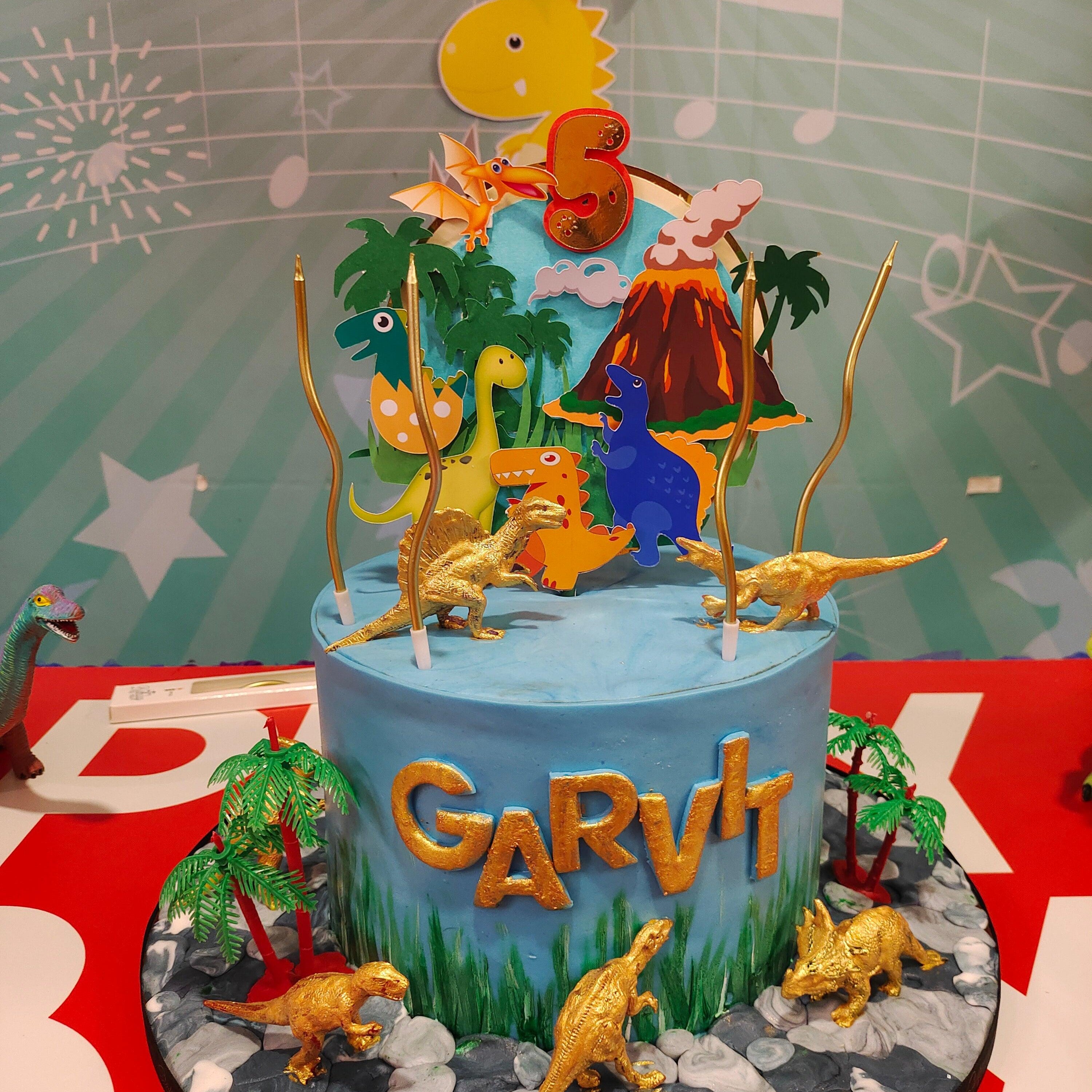 Dinosaur Cake Topper HANDCRAFTED Pretty UR Party