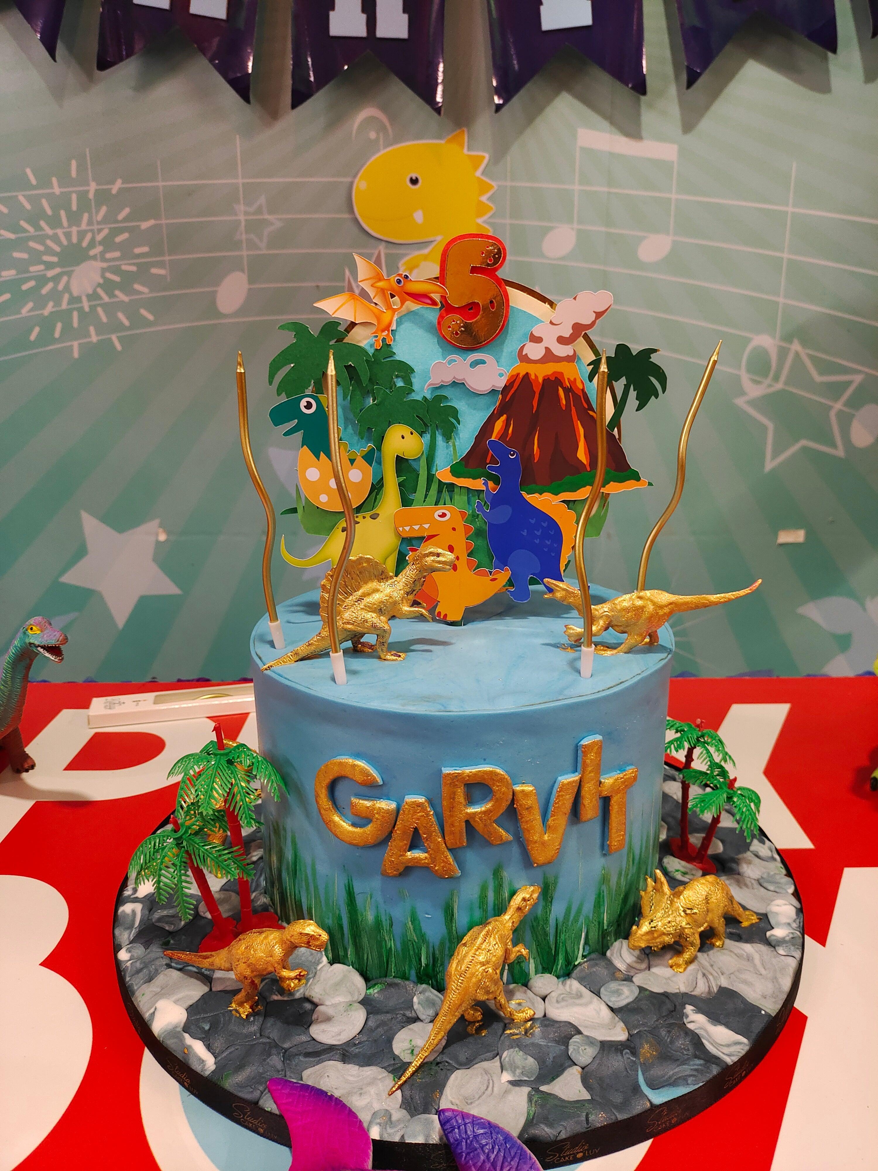 Dinosaur Cake Topper HANDCRAFTED Pretty UR Party