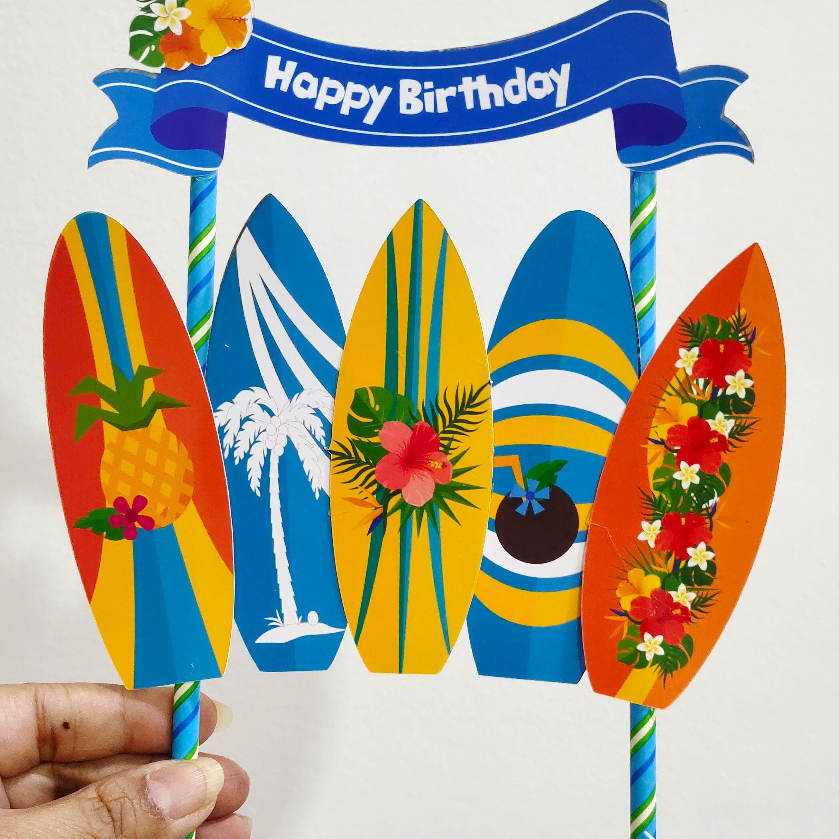 Beach theme Cake Topper HANDCRAFTED Pretty UR Party