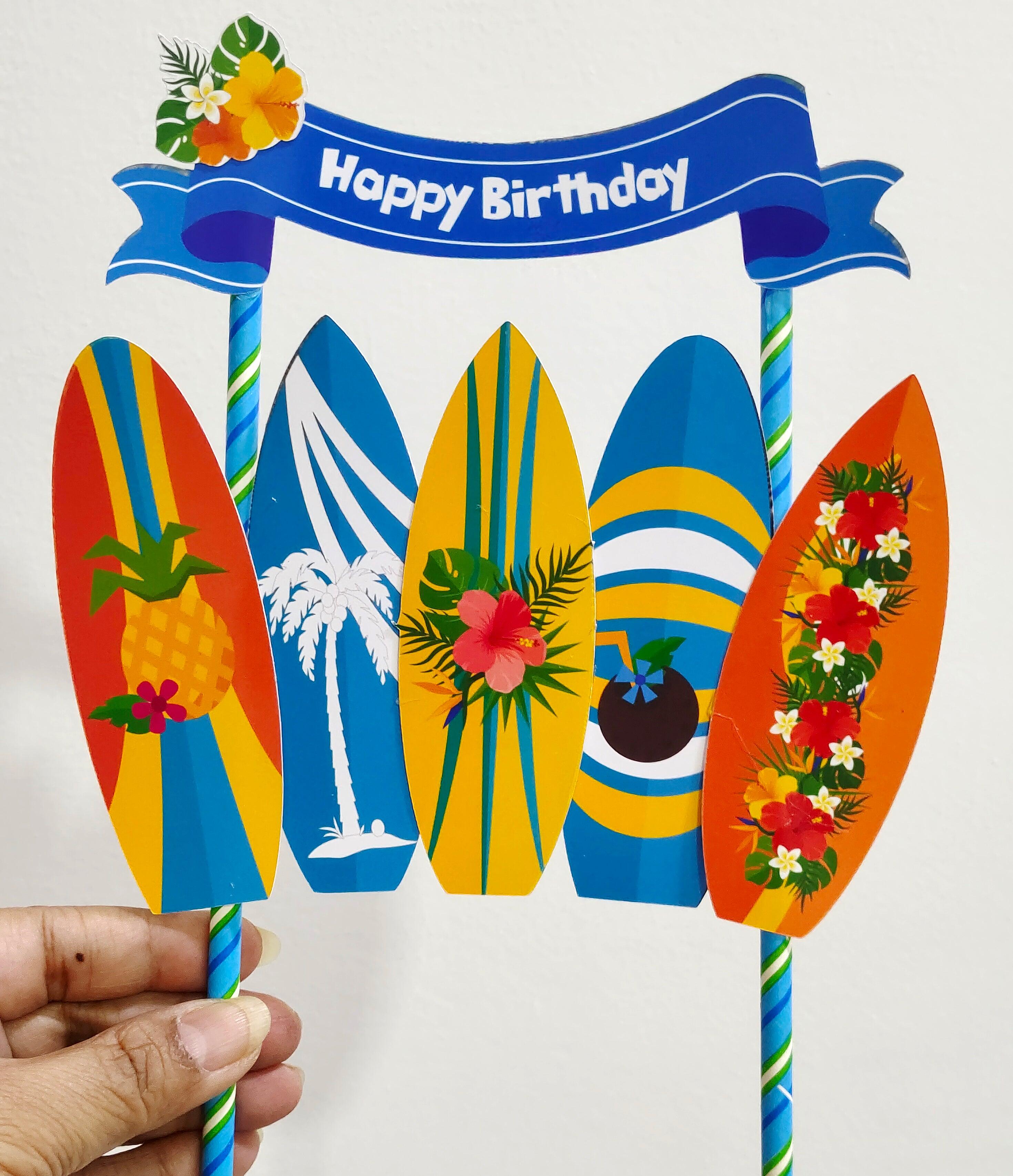 Beach theme Cake Topper HANDCRAFTED Pretty UR Party