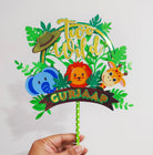 Personalised Jungle Safari Cake Topper HANDCRAFTED Pretty UR Party