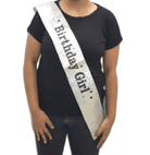 BIRTHDAY GIRL GLITTER Sash | Birthday Sash | Personalised Glitter Sash | Luxurious Birthday Sash ACCESSORIES Pretty UR Party