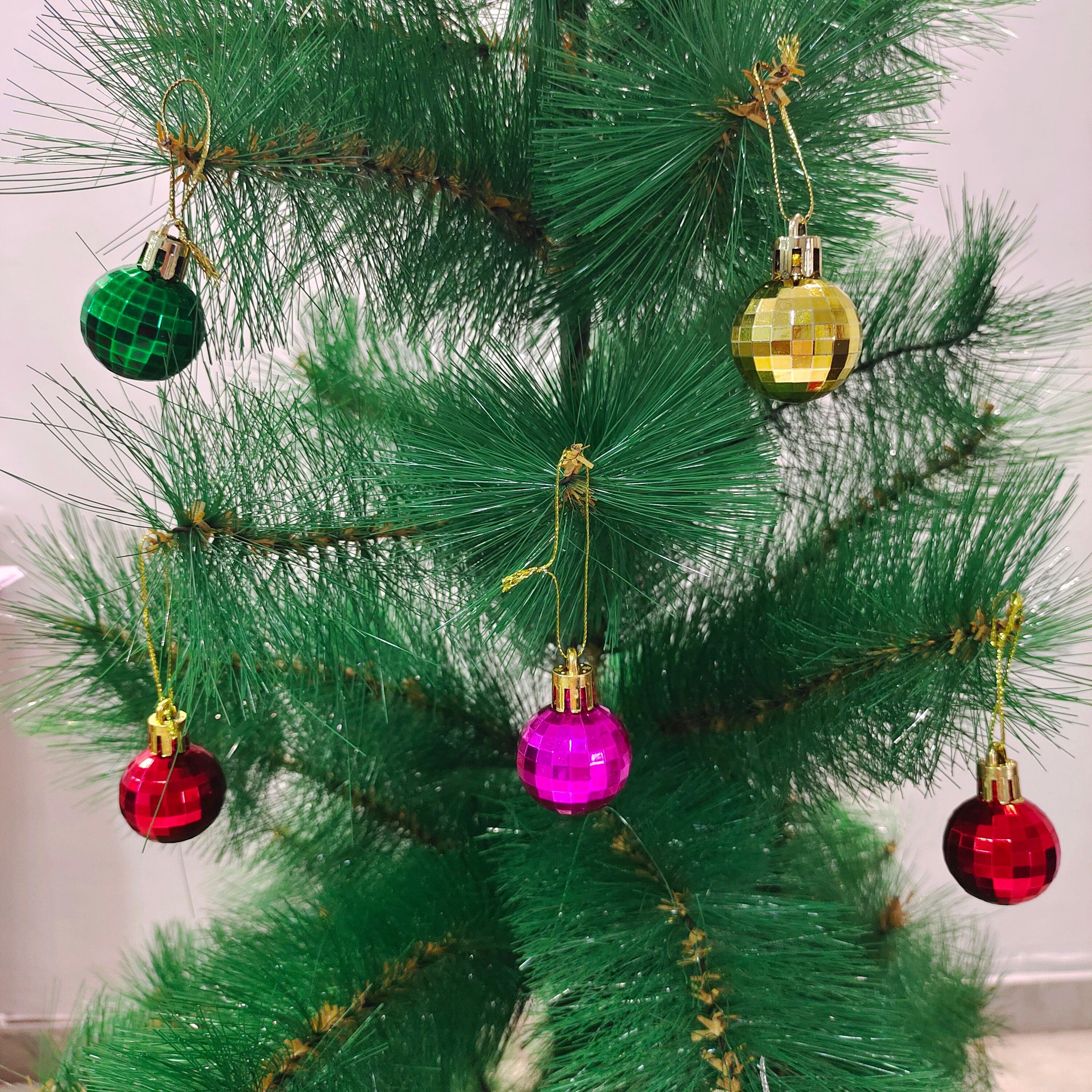 Christmas Balls Hanging Ornaments | Small Tree Hanging Decorations - 12 pcs DECORATIONS Pretty UR Party