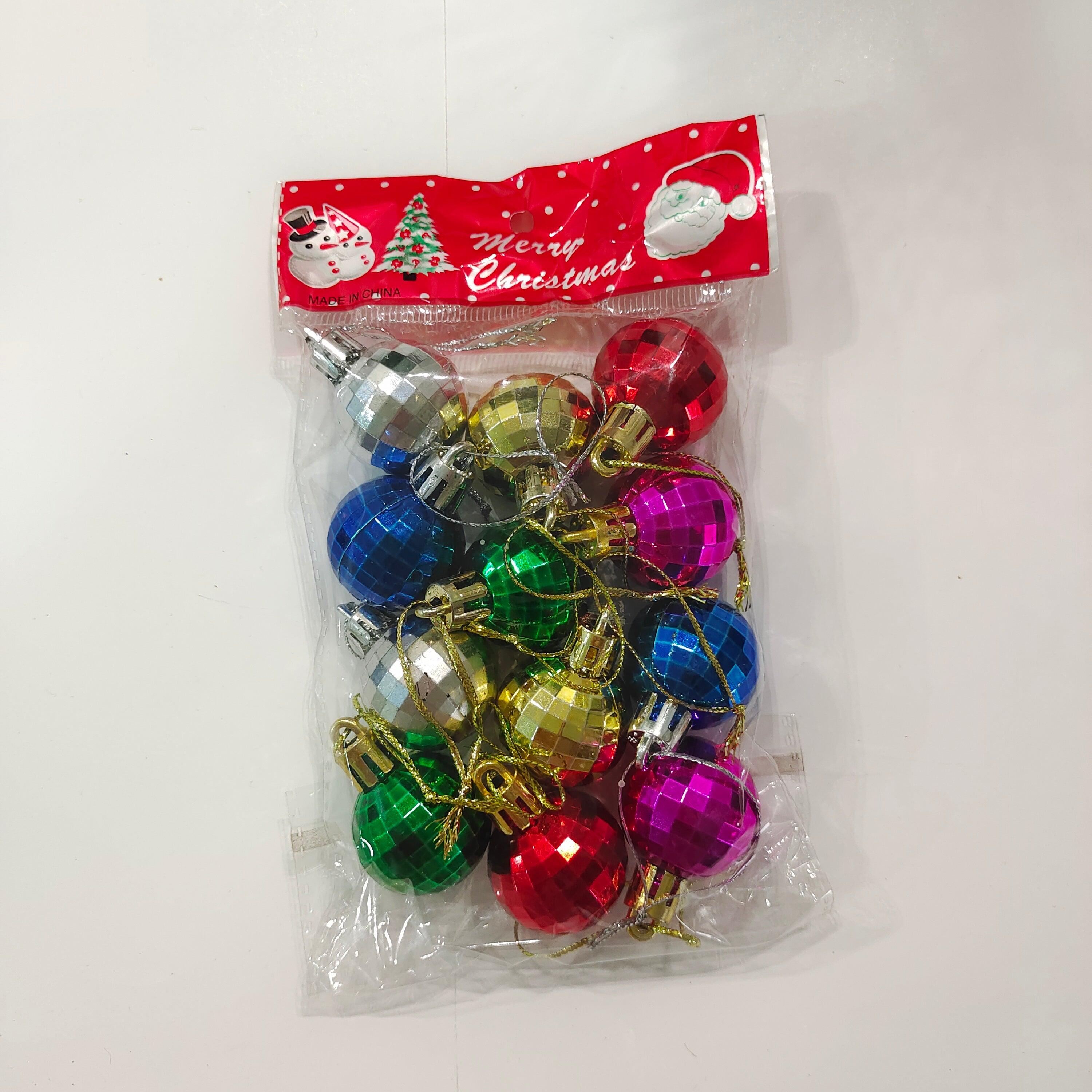 Christmas Balls Hanging Ornaments | Small Tree Hanging Decorations - 12 pcs DECORATIONS Pretty UR Party
