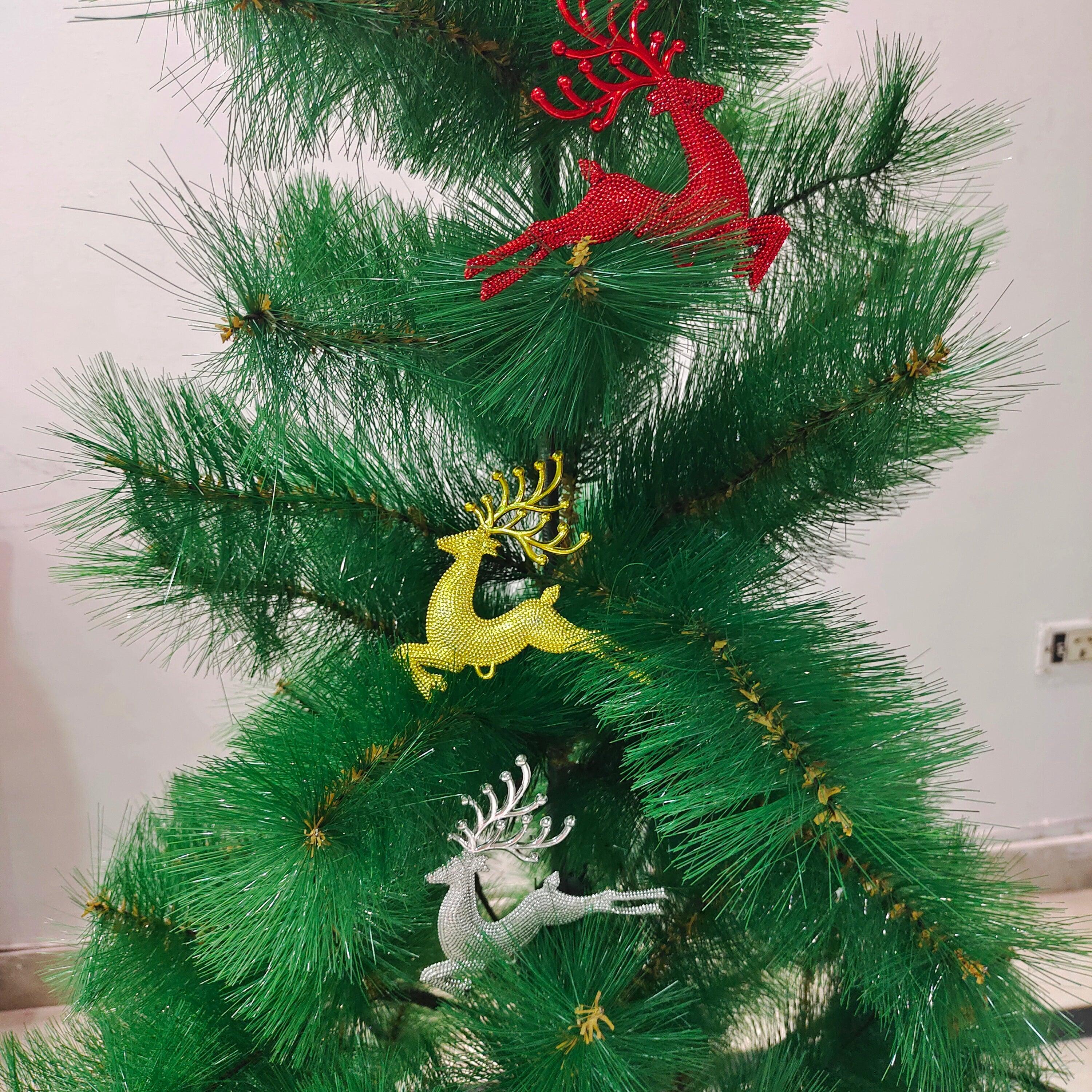 Christmas Reindeer Hanging Ornaments | Tree Hanging Decorations - 6 pcs DECORATIONS Pretty UR Party