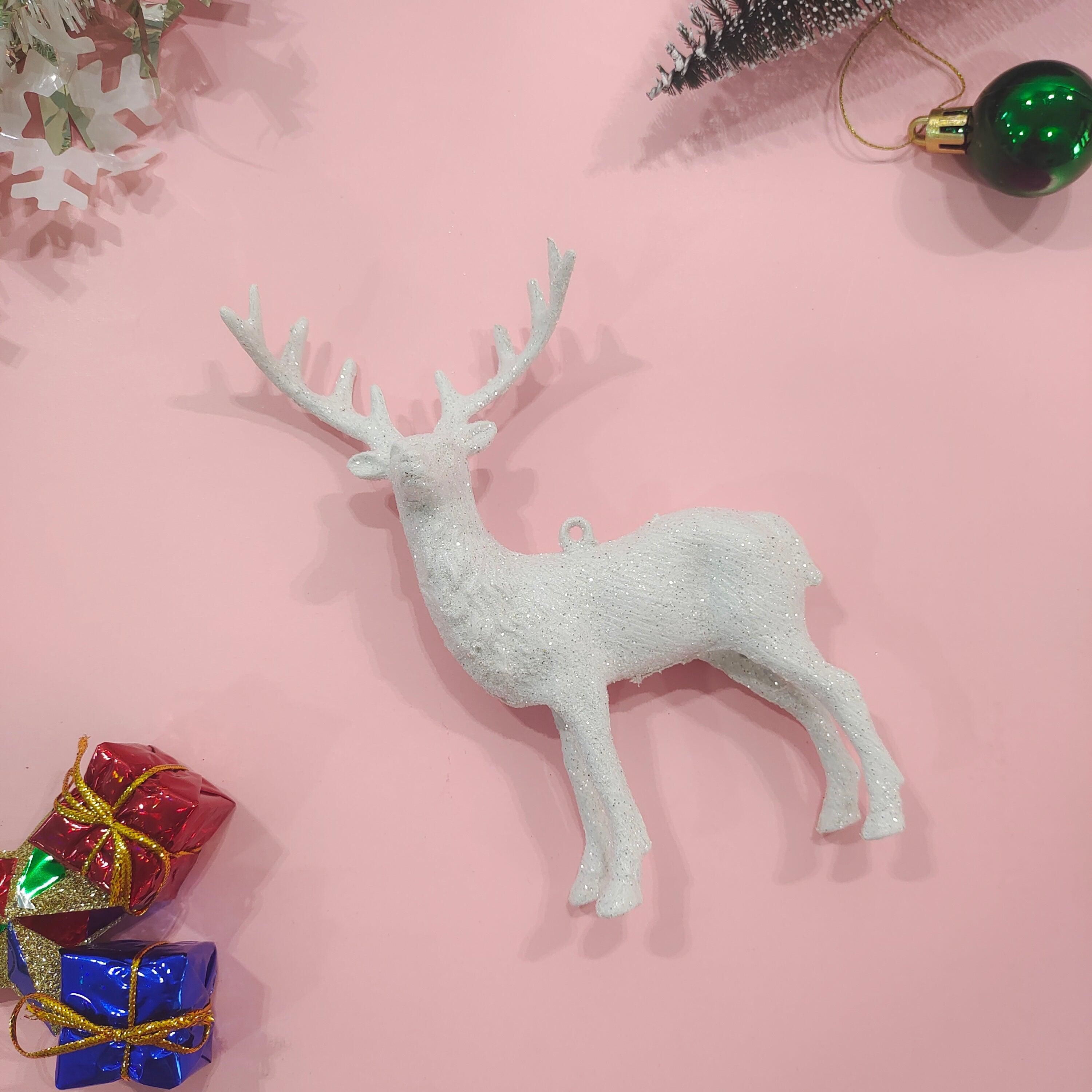 Christmas Decoration Reindeer Hanging Ornaments - Big, Pack of 2 DECORATIONS Pretty UR Party