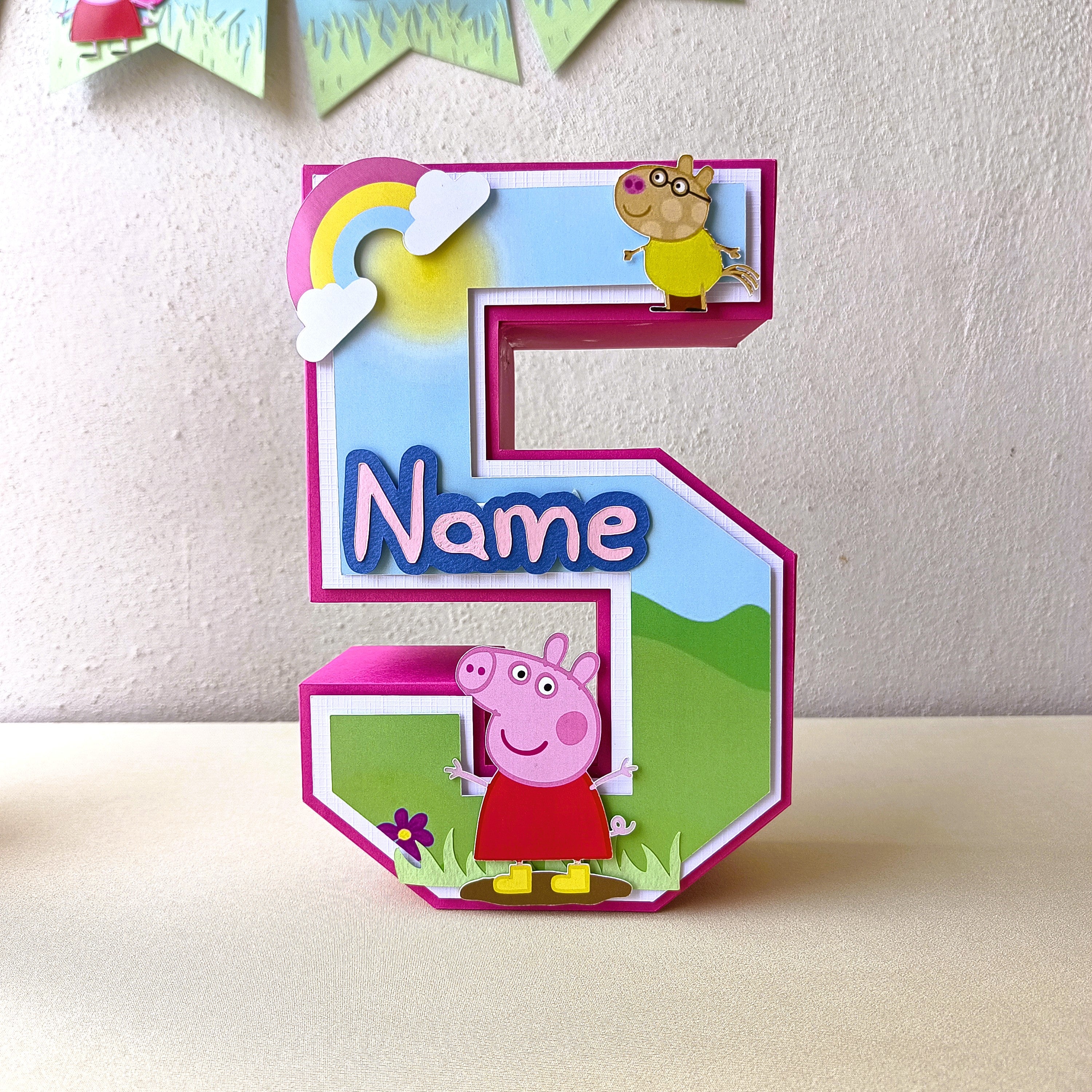 Handcrafted Peppa Pig themed Birthday Party Pack Handcrafted Peppa Pig themed Birthday Party Pack