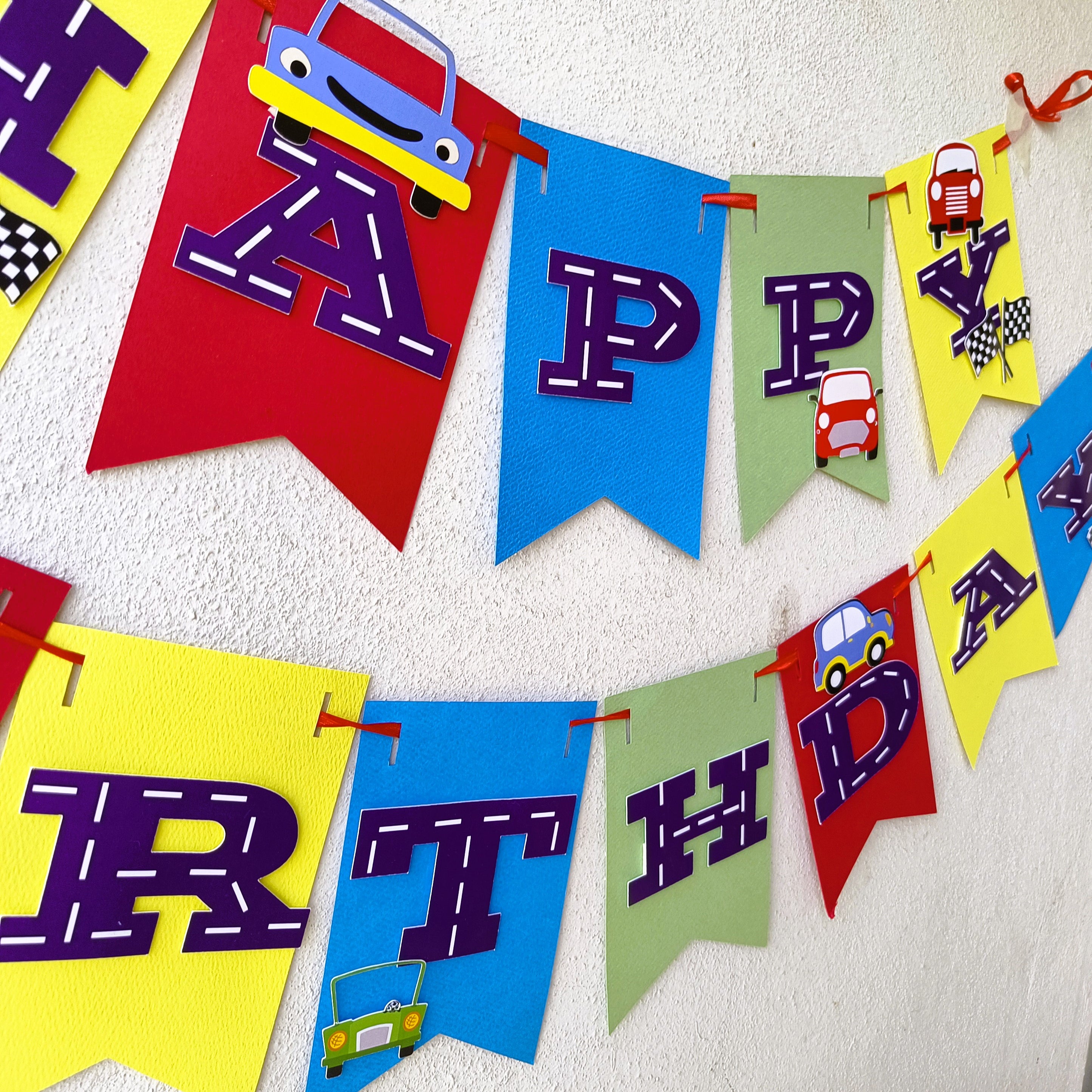 Handcrafted Cars themed Birthday Party Pack Handcrafted Cars themed Birthday Party Pack