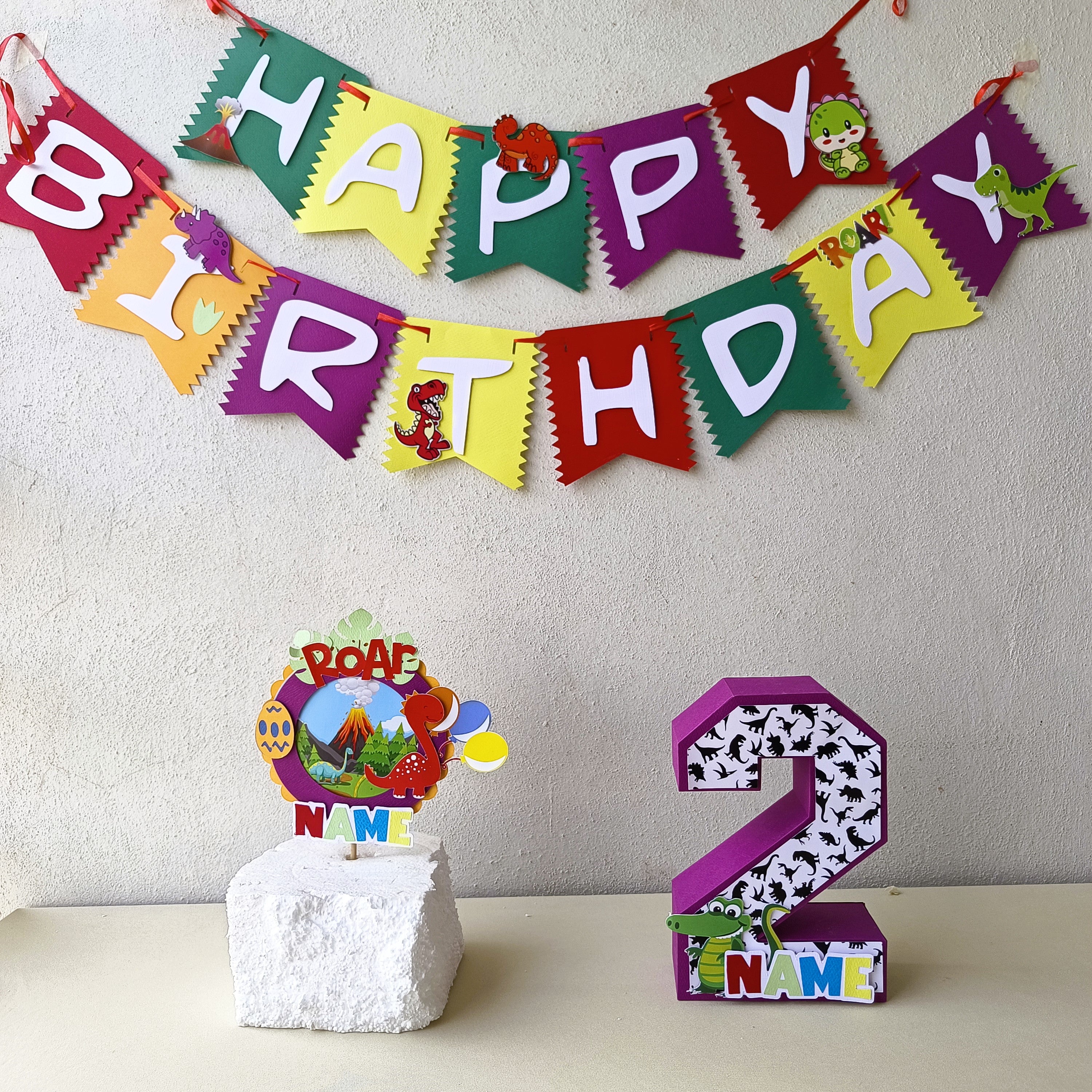 Handcrafted Dinosaur themed Birthday Party Pack Handcrafted Dinosaur themed Birthday Party Pack