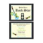 Rockstar Theme Invitations ALL PARTY SUPPLIES Pretty UR Party