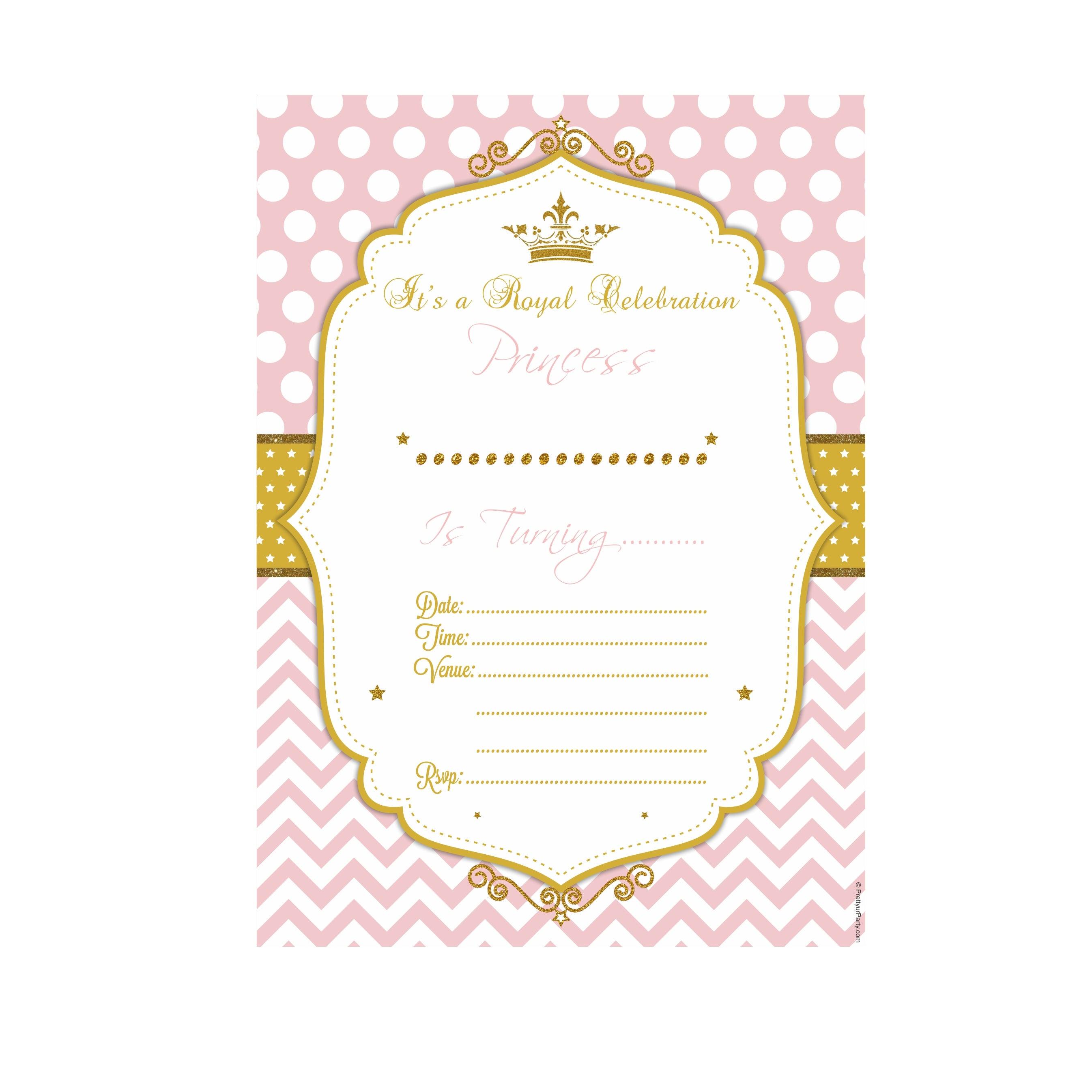 Royal Princess Invitations ALL PARTY SUPPLIES Pretty UR Party