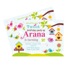 Little Bird Theme Invitations ALL PARTY SUPPLIES Pretty UR Party
