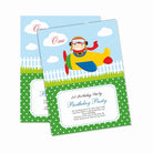 Little Aviator E-Invitations THEME PARTIES Pretty UR Party