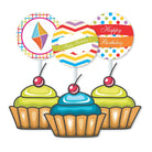 Kites Cupcake / Food Toppers THEME PARTIES Pretty UR Party