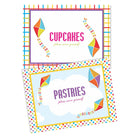 Kites Labels / Buffet Table Cards THEME PARTIES Pretty UR Party