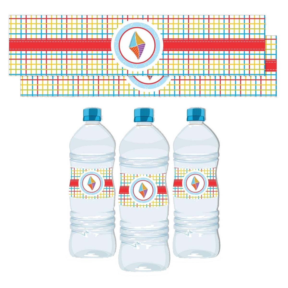 Kites Water Bottle Labels