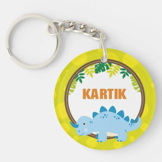 Personalised Dinosaur Keychain THEME PARTIES Pretty UR Party