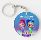 Personalized Shimmer and Shine Keychain RETURN GIFTS Pretty UR Party