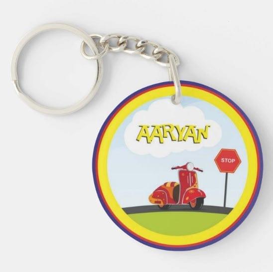 Personalised Transport Keychain THEME PARTIES Pretty UR Party