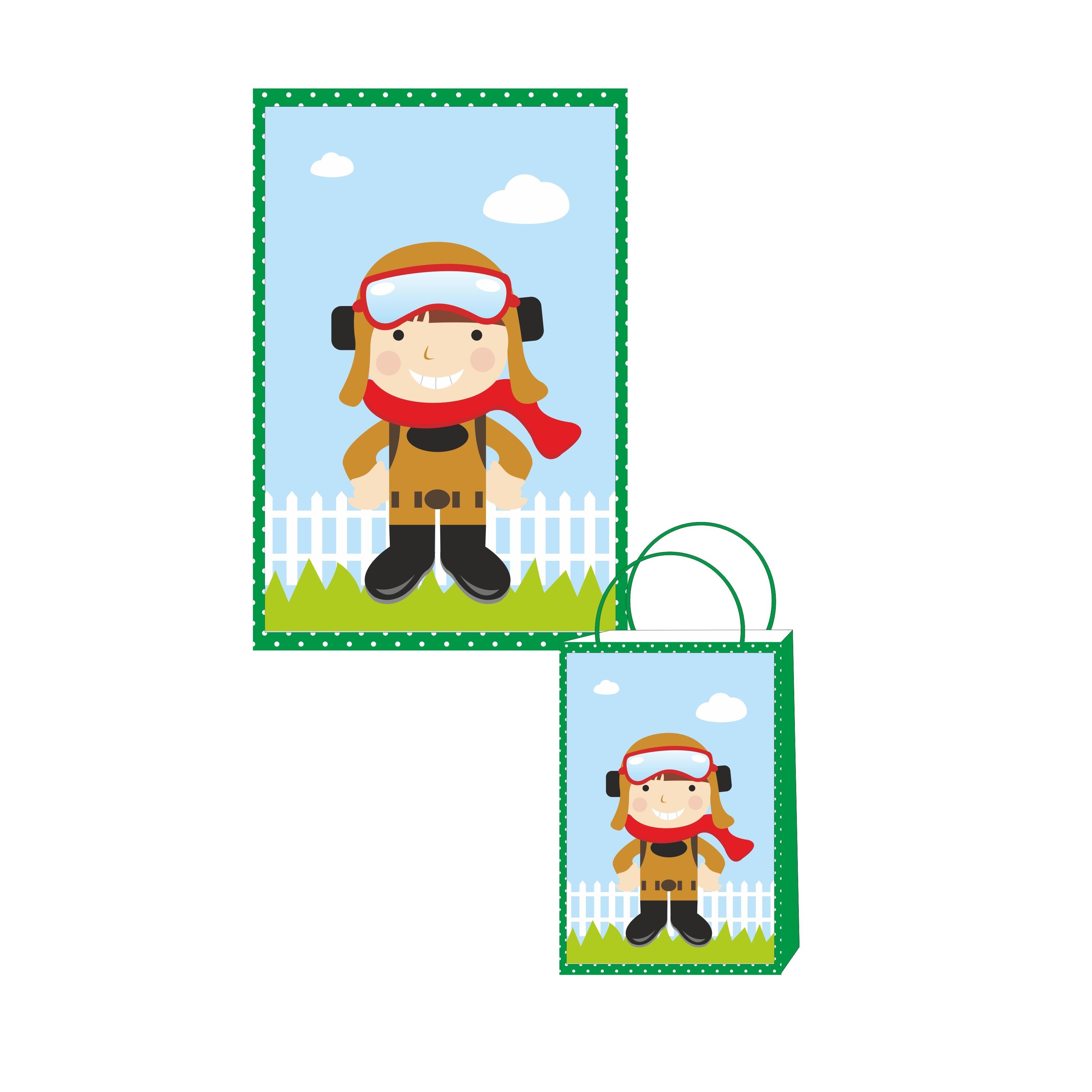 Little Aviator Theme Khoi Bag / Pinata ALL PARTY SUPPLIES Pretty UR Party
