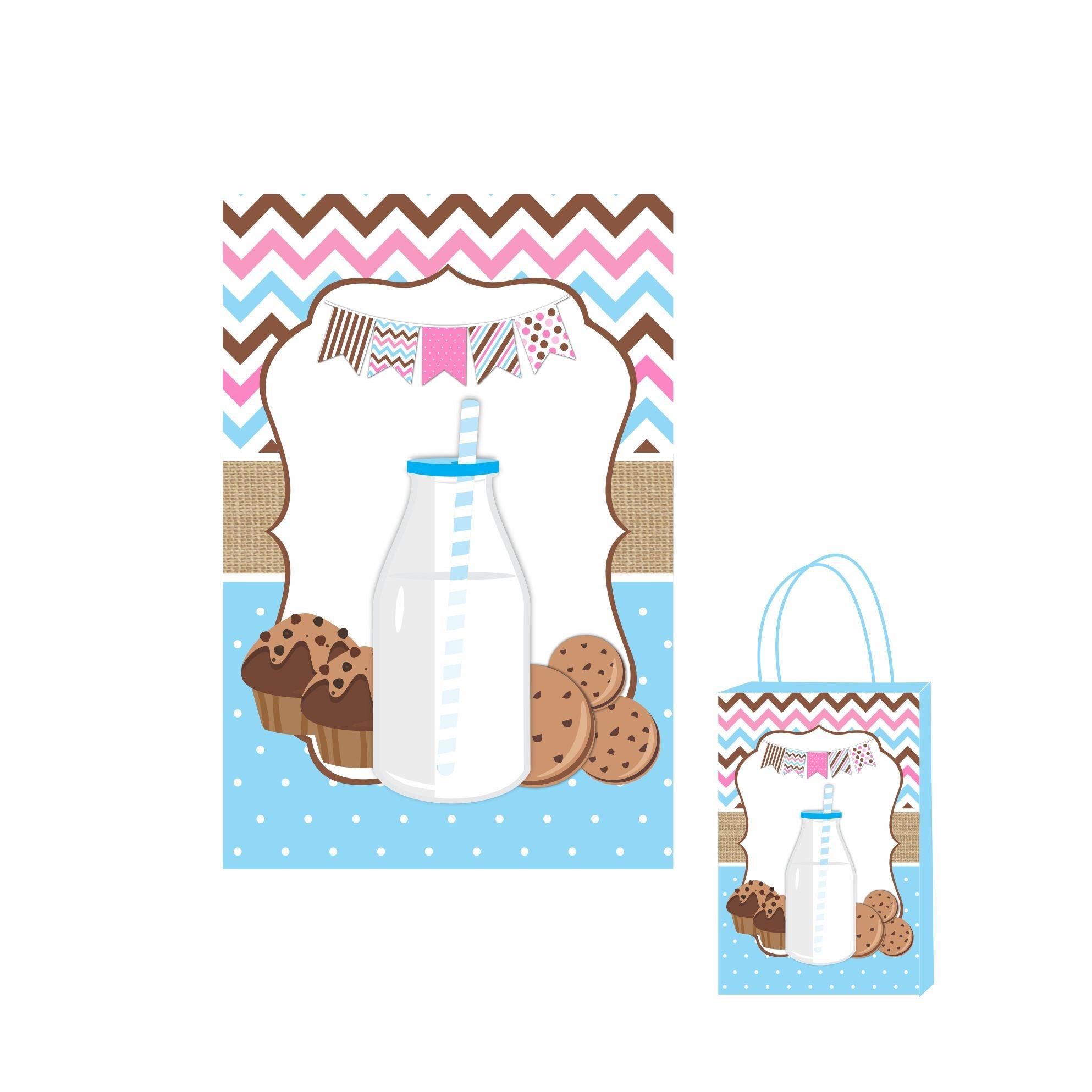 Milk and Cookies Theme Khoi Bag / Pinata ALL PARTY SUPPLIES Pretty UR Party