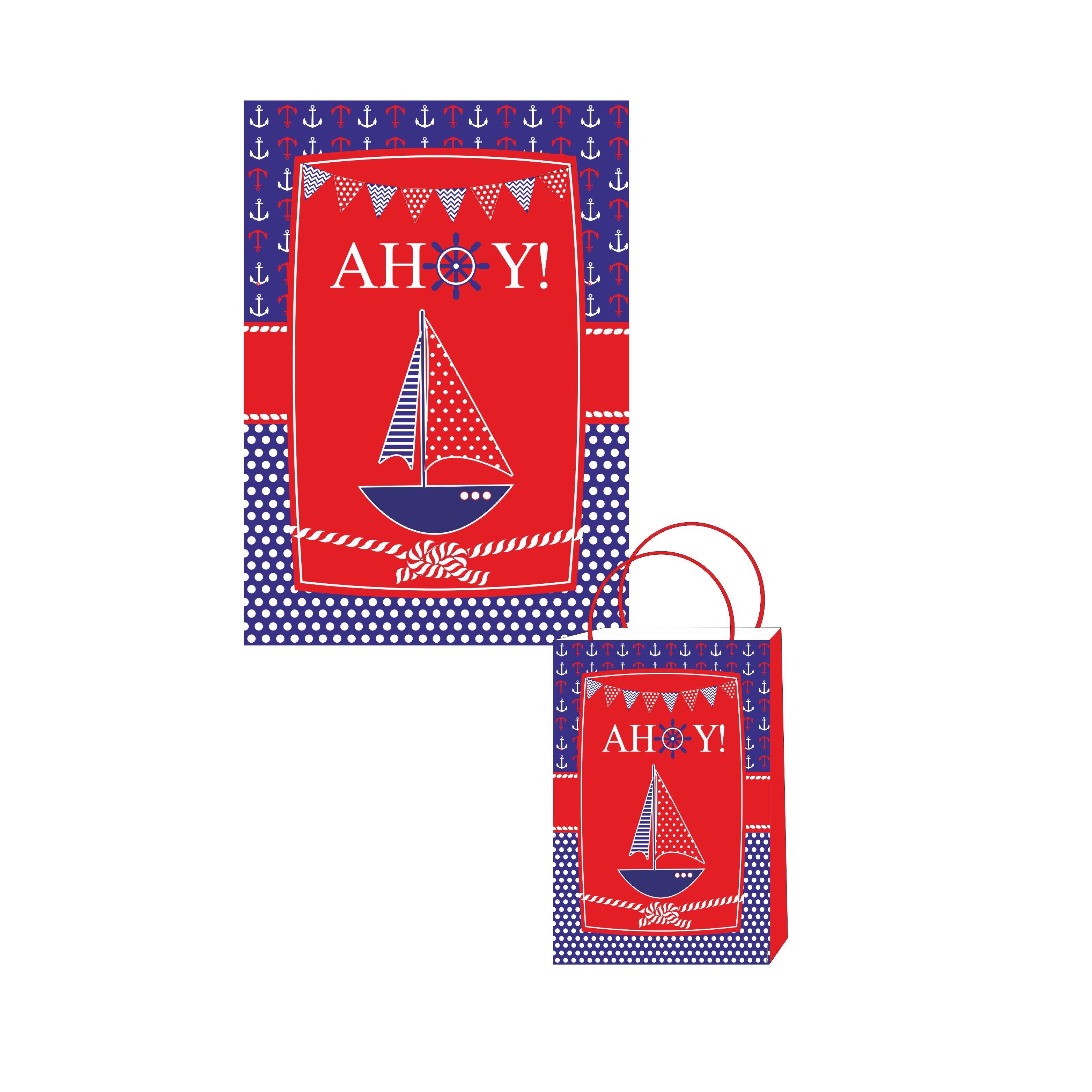 Nautical Theme Khoi Bag ALL PARTY SUPPLIES Pretty UR Party