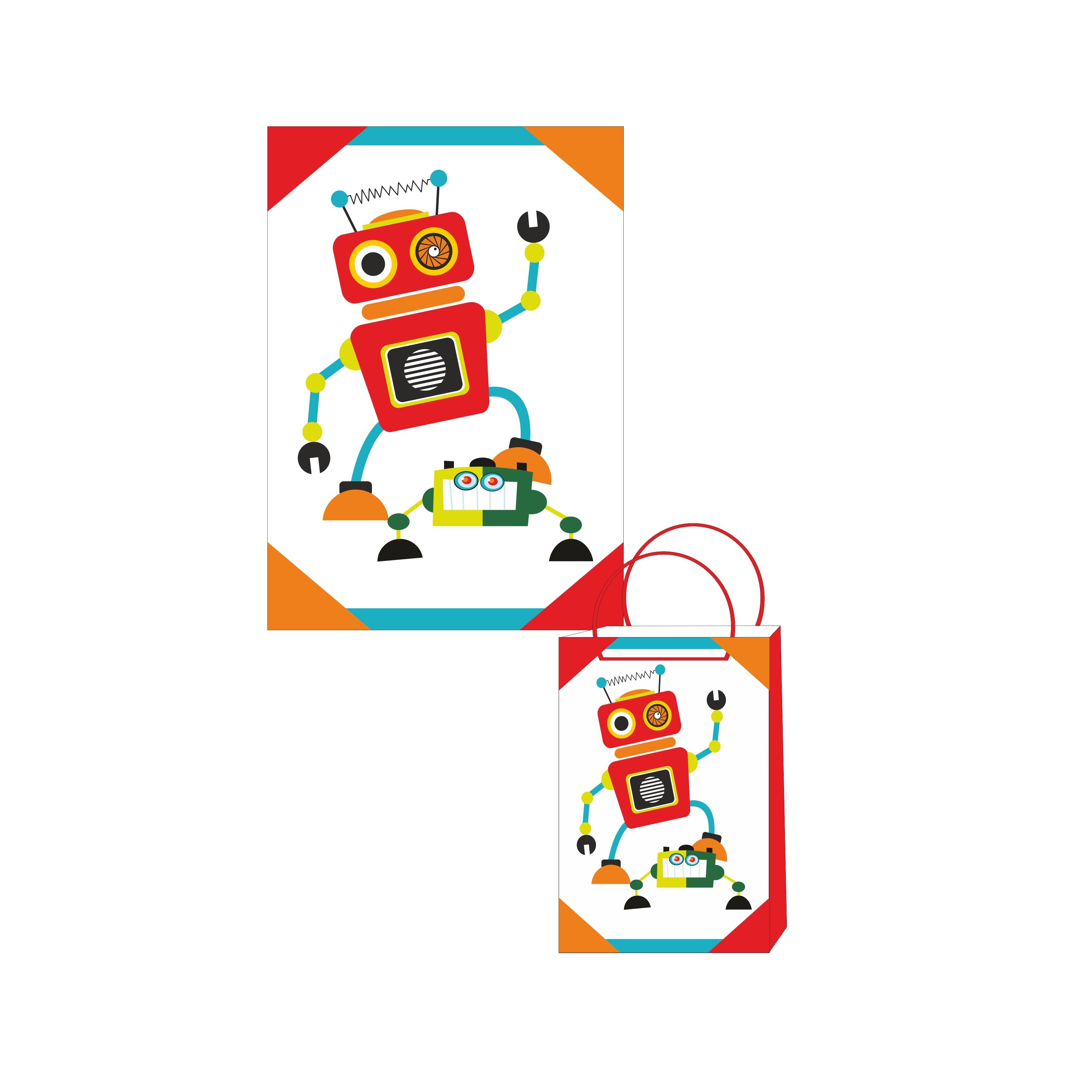 Robot Theme Khoi Bag ALL PARTY SUPPLIES Pretty UR Party