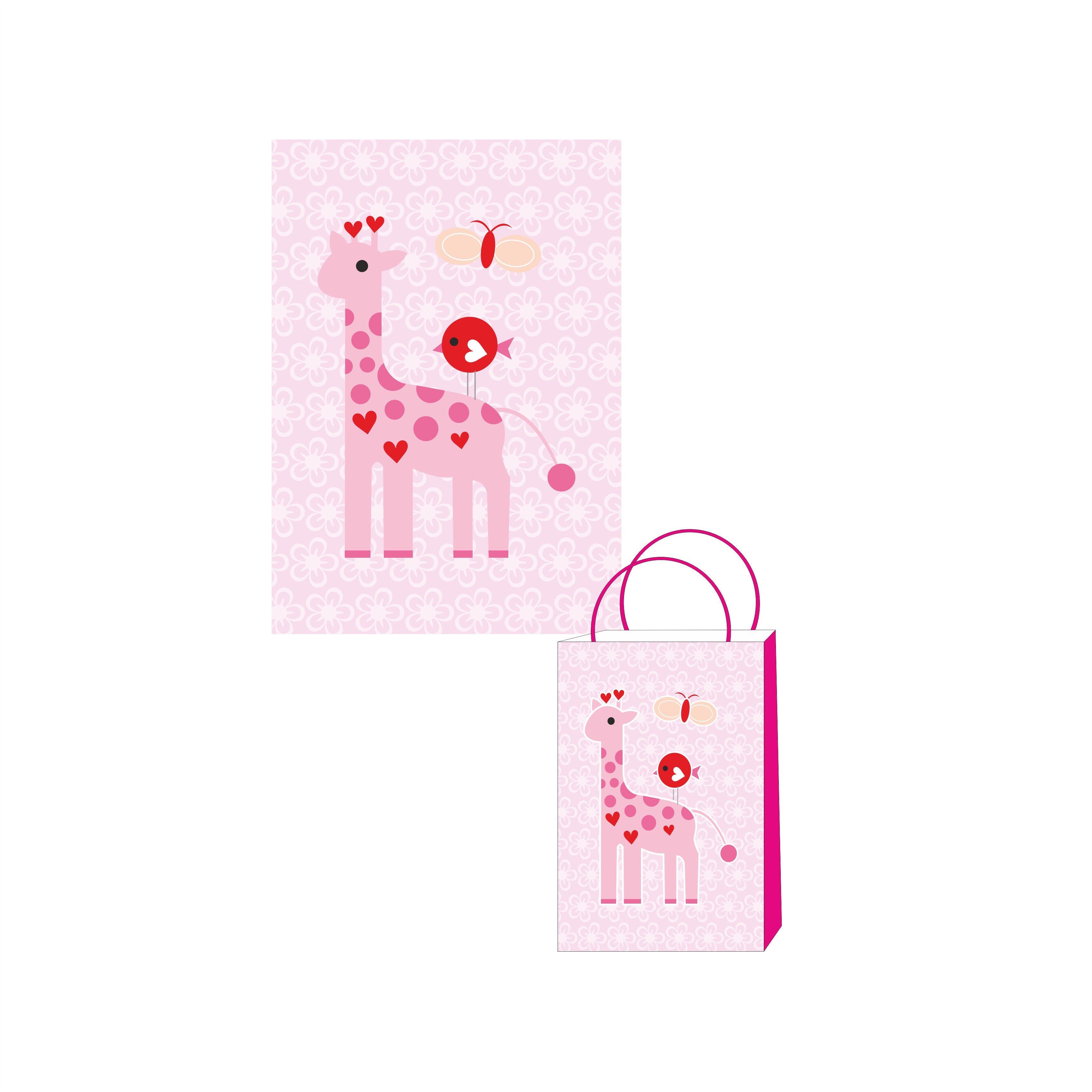 Girly Giraffe Theme Khoi Bag / Pinata ALL PARTY SUPPLIES Pretty UR Party